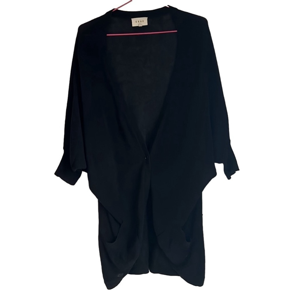 Shae Anthro Linen/Cotton Loose Fit Cardigan